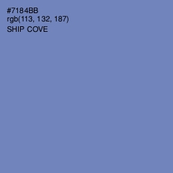 #7184BB - Ship Cove Color Image
